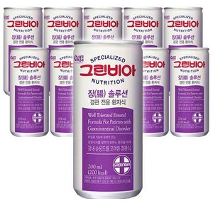 그린비아 장솔루션 200ml 10캔 균형영양식 환자식, 10개