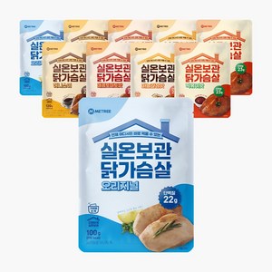 미트리 실온보관 닭가슴살 5종 혼합, 100g, 10개, 1구성