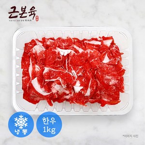 [근본육] 1등급 이상 한우 소불고기 목심 앞다리 불고기용 샤브샤브용 1kg (냉동), 1개