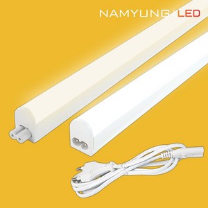 타로시 남영 LED T5 간접조명 플리커프리 신발장 커텐박스 우물천정 5w 300mm, 전구색, 1개