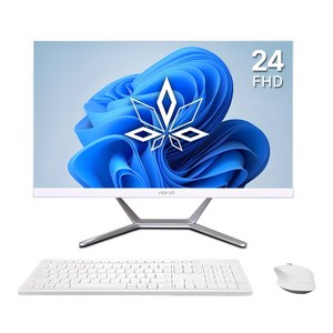 뷰라이프 24형 일체형PC N5095 윈도우11포함 무선키보드마우스 증정, 240GB, 8GB, 화이트, AP-D238-N5, WIN11 Po