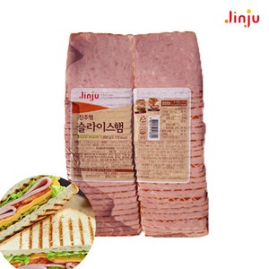 [먹깨비네] 진주햄 슬라이스햄1kg 샌드위치용 토스트용, 1kg, 1개