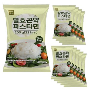 빼빼곤약 발효곤약파스타면200g x 10팩 (100g당 11kcal), 200g, 10개