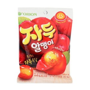 마이구미 자두알맹이 216g(36gx6봉)-학교과자 간식, 67g, 15개