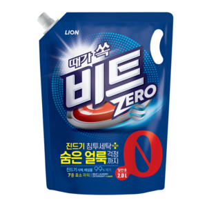 비트액체세제 때가쏙비트 세탁세제 파우치 2L, 1개