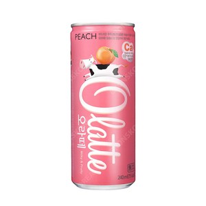 동아오츠카 오라떼 피치 복숭아 240ml X 30캔 과즙 무탄산 무색소, 30개