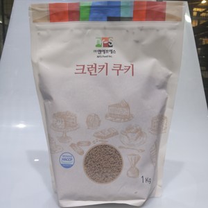 갈색 크런치 1KG 돼지바 크런키쿠키 초코쿠키 토핑 제원, 1개