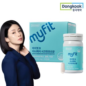 동국제약 마이핏 이보영 질 유래 특허 유산균 50억 6중 기능성 여성유산균, 30정, 1개