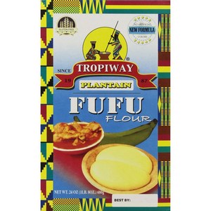 Plantain Fufu Flour 24oz 플랜테인 후푸 가루 24온스, 1개, 680g