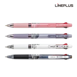 라인플러스 M3 3색볼펜 0.5mm 12p, 다크퍼플, 1개