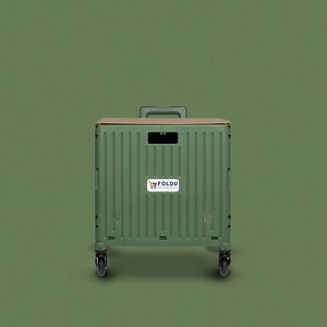 폴듀 3세대 접이식 폴딩카트 65L 대용량 4바퀴 핸드 쇼핑 장바구니 캐리어, 1개, 1.카키