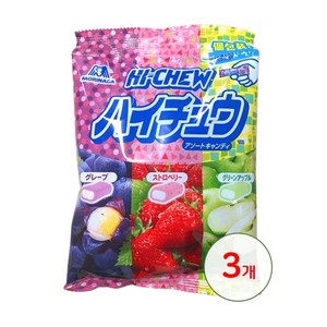 모리나가 하이츄 버라이어티 3가지맛, 86g, 3개