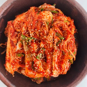 전주 항아리 김치 실비김치 핑크솔트로 담근 국산 겉절이 배추 알배기 매운맛, 1개, 1kg