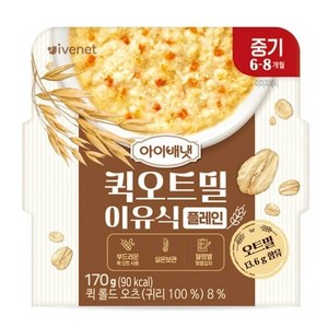 아이배냇 유아용 퀵 오트밀 이유식 중기, 6개, 170g, 플레인