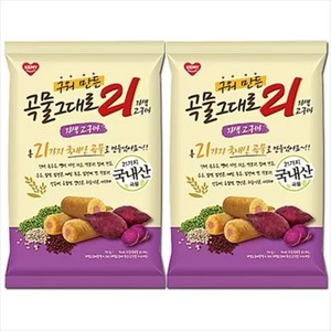 구워만든 곡물그대로 21곡 자색고구마 150g, 2개