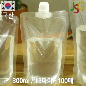 제이에스지 스파우트 파우치 300ml 100매, 100개