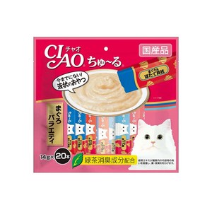 챠오 이나바 고양이 츄르 20P, 참치 버라이어티, 280g, 1개