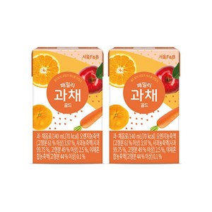 서울에프엔비 패밀리 과채 골드 140ml*24팩, 140ml, 24개