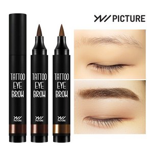 유니픽쳐 타투 펜 아이브로우 3.5g, 라이트브라운, 1개