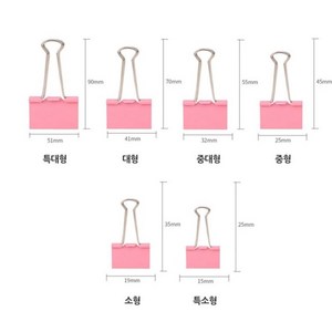 델리 메탈 더블클립 6호 E8556A 60개입, 19mm, 파스텔혼합 8555A, 40개입