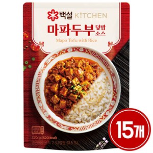 백설 마파두부덮밥소스, 15개, 180g