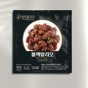 푸라닭 블랙알리오순살강정 (냉동) 500g, 4개