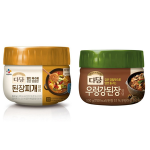 cj제일제당 다담된장찌개전용840gx1개+다담 우렁강된장500gx1개, 1세트, 500g