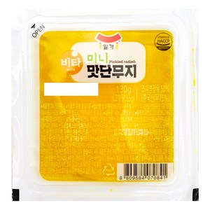 일미 일가 슬림미니맛단무지, 16개, 130g