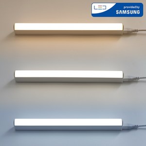 남영 LED 고효율 T5 플리커프리/중간스위치 미포함, 600mm(10W)-전구색, 1개