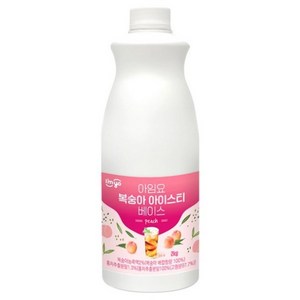 아임요 복숭아 아이스티 베이스 2kg, 2L, 2개