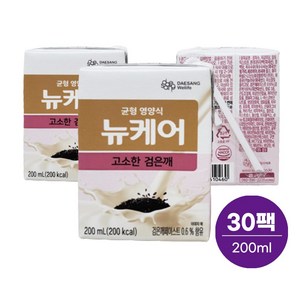 뉴케어 검은깨맛 일반 균형 영양식, 30개, 200ml, 30개