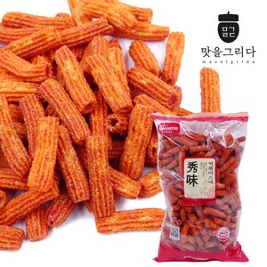 맛을그리다 떡볶이 스낵 1kg / 추억의 옛날과자 술안주 간식, 2개