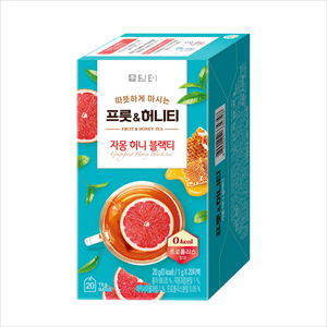 담터 프룻 앤 허니 자몽허니블랙티, 1g, 20개입, 2개