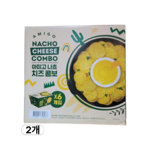 아미고 나쵸 치즈 콤보 100g x 6입 치즈소스 포함 대용량, 600g, 2개