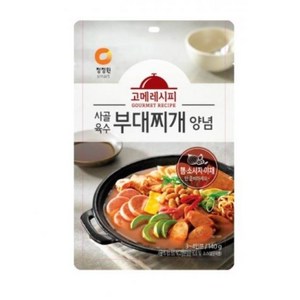 청정원 사골육수 부대찌개 양념, 140g, 1개