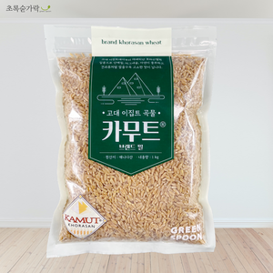 [초록숟가락] 카무트1kg 슈퍼푸드 호라산밀 캐나다산 당뇨, 1개, 1kg