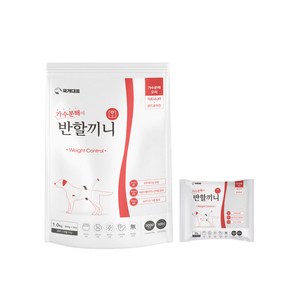 국개대표 3개월이상 강아지 반할끼니 가수분해 다이어트 건식사료, 오리, 1kg, 1개