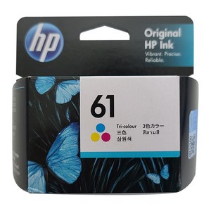 HP 61 잉크 HP1510 HP1050 HP4500 HP1010 HP2000, 컬러(CH562WA), 1개