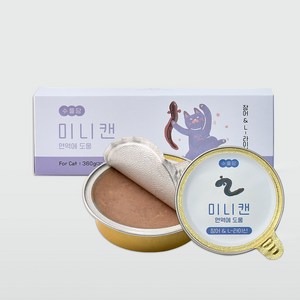 수플담 미니캔 이뮨 고양이 습식 보양식 엘라이신, 12개, 30g, 민물장어