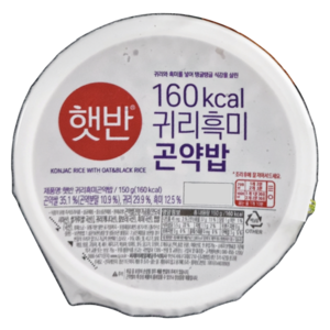 올따옴 CJ 귀리흑미곤약밥, 150g, 24개