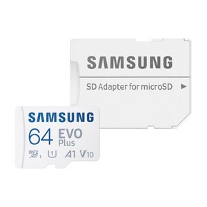 삼성전자 공식인증 정품 마이크로SD카드 EVO PLUS MB-MC64SA/KR, 64GB, 1개