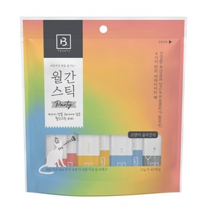 브리더랩 월간스틱 파티 고양이 간식 4종 세트, 혼합맛(닭가슴살/닭가슴살+연어/참치/대구), 11g, 1개