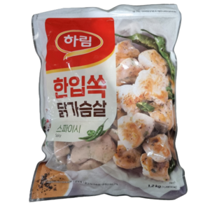 [코스트코] 하림 자연실록 스파이시 닭가슴살 1.2KG 아이스박스(아이스팩포함), 1개