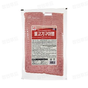 사조오양 불고기구이햄 1kg / 냉장 슬라이스햄, 3개