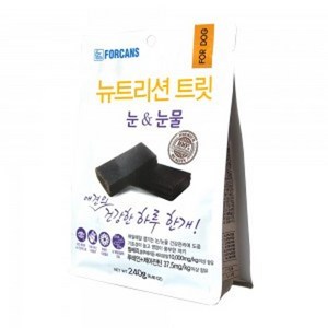 포켄스 뉴트리션 트릿 눈 앤 눈물 강아지 영양제240g, 눈물개선/눈건강, 1개
