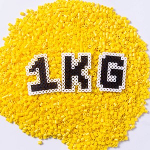 컬러비즈 5mm 약18 000개입 1kg 대용량 색상별, 43. 연한노랑 1kg, 1개