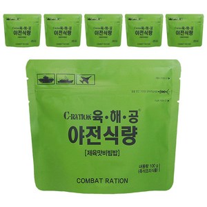 육해공 야전식량 제육비빔밥, 100g, 6개