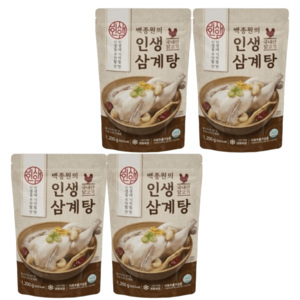 백종원 인생삼계탕 1200g 4팩, 1200g X 4팩, 1.2kg, 4개