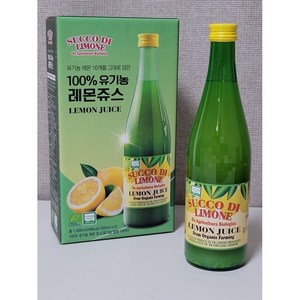 유로푸드 유기농 레몬쥬스, 500ml, 3개