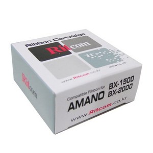 [Ritcom] AMANO BX1500 (BK) 호환 리본 + 카트리지, 1